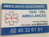 Ambulances et Taxis Boscéennes à Bouaye 