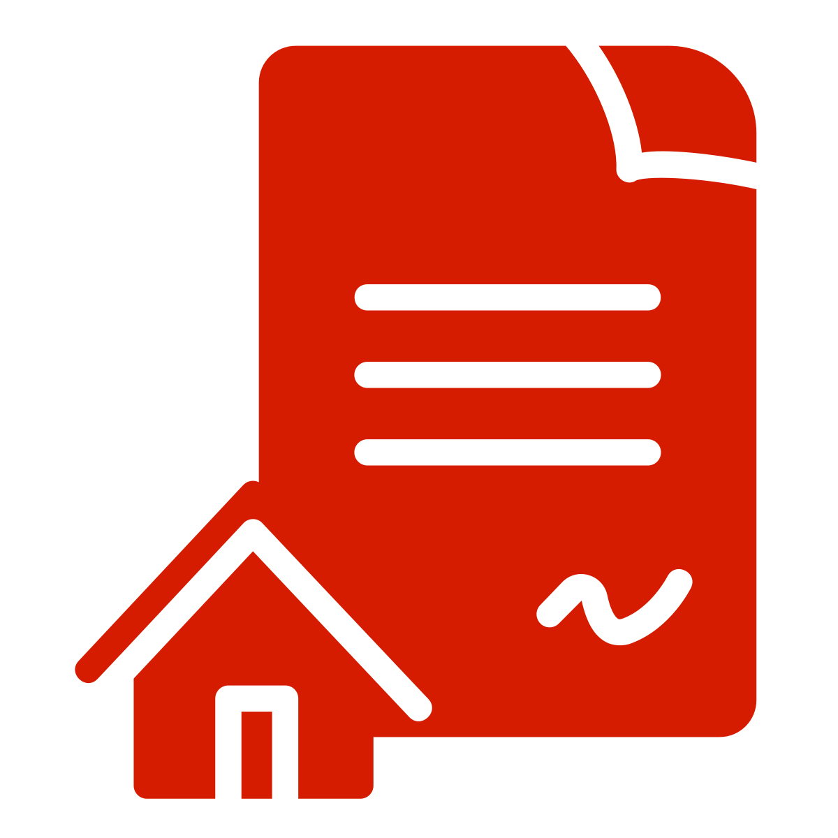 Maison avec documents signés