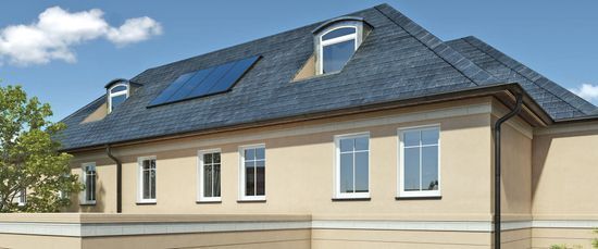 Solaranlage auf einem Ziegeldach