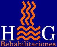 Un logotipo para una empresa llamada H&G Rehabilitaciones.