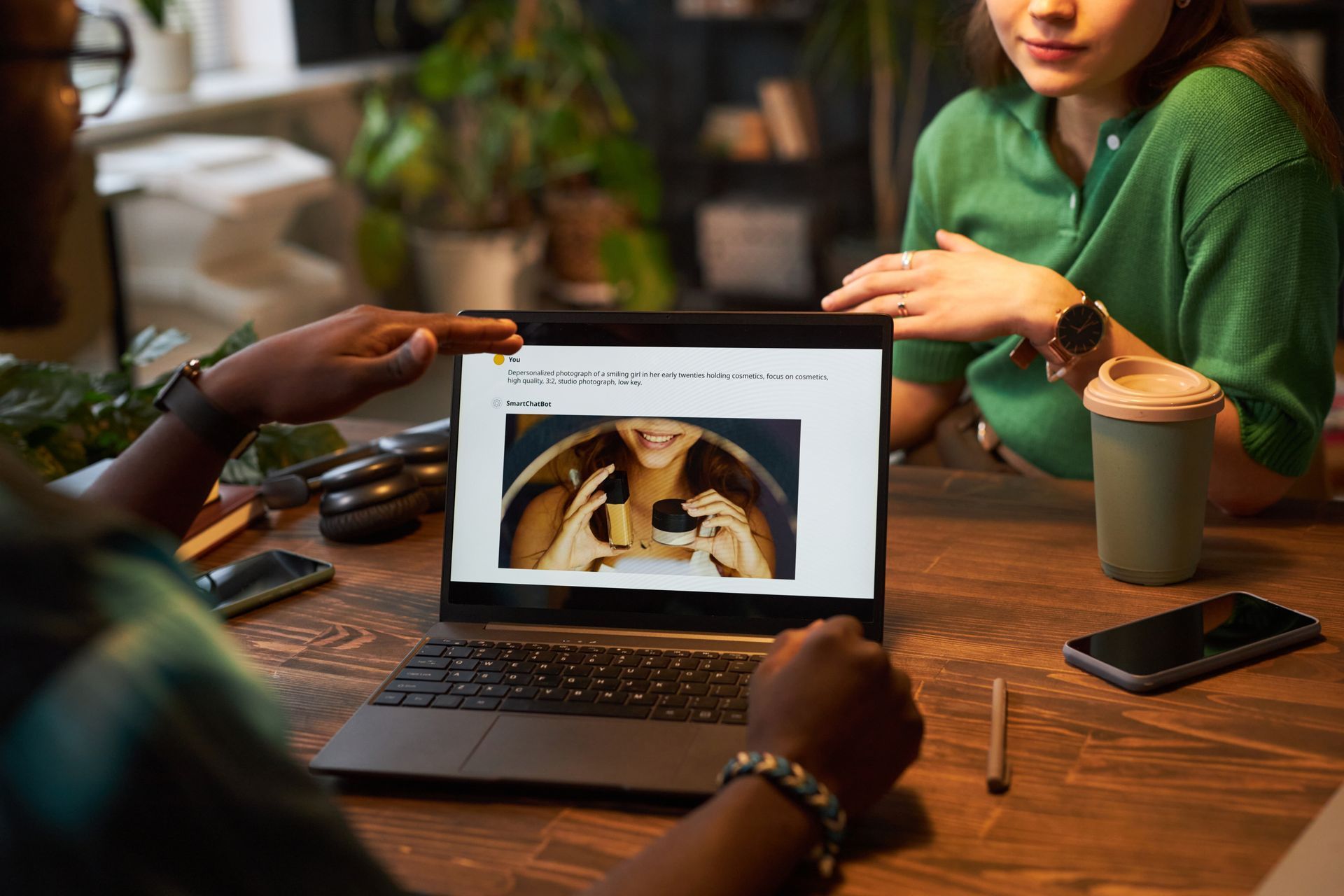 Un ordinateur sur un bureau