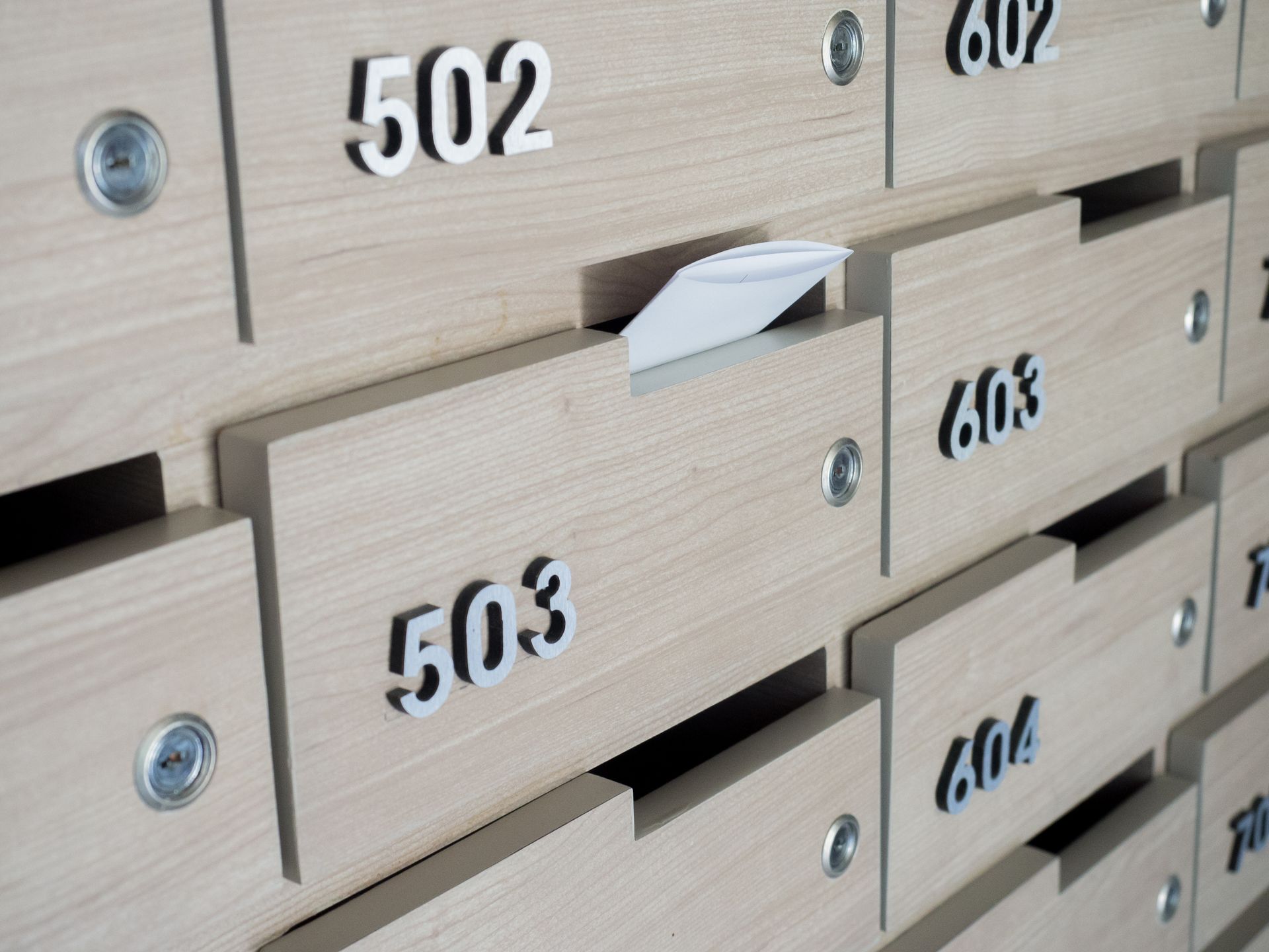 Des boîtes aux lettres