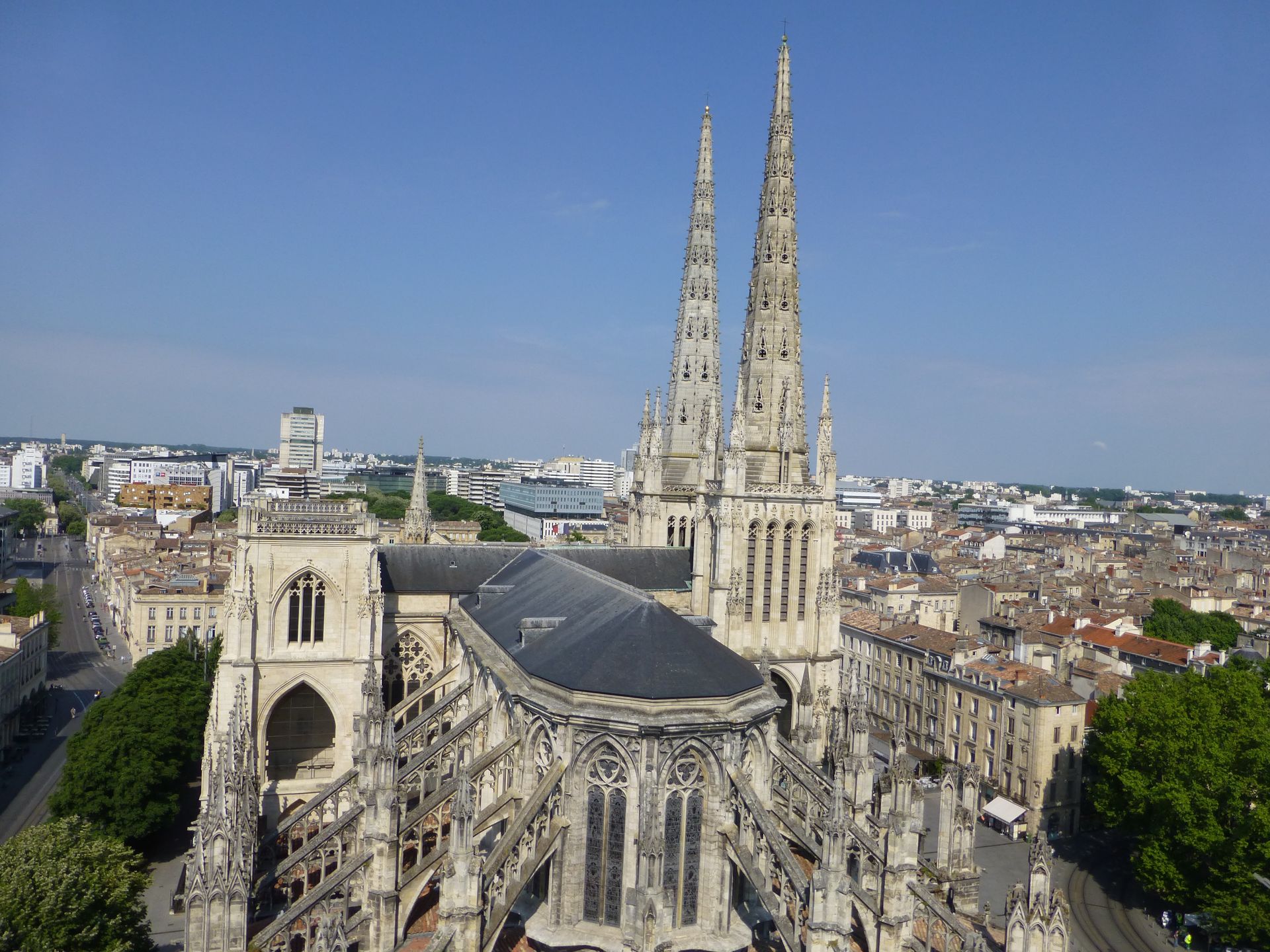 Vue aérienne de Bordeaux