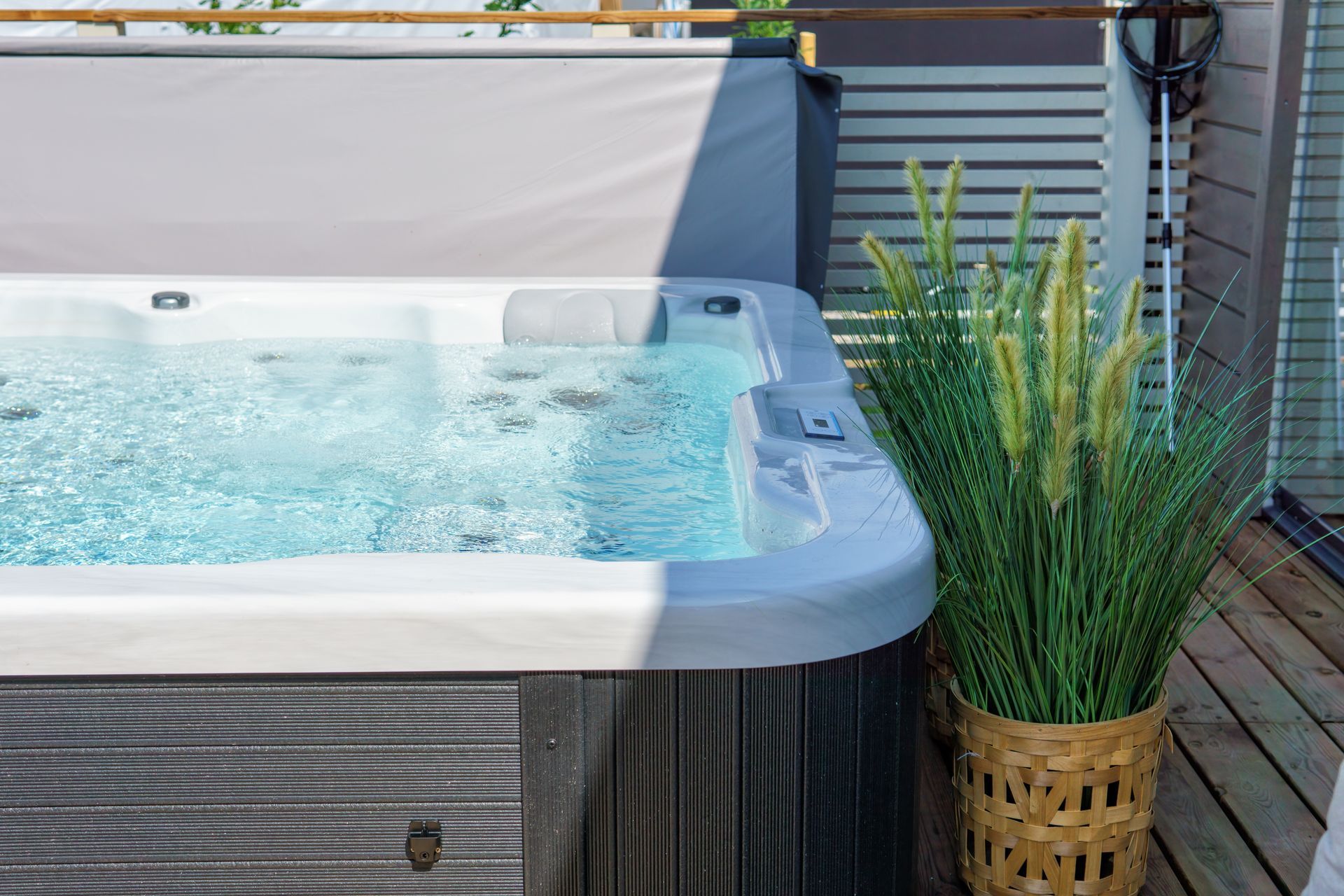 Un spa en extérieur