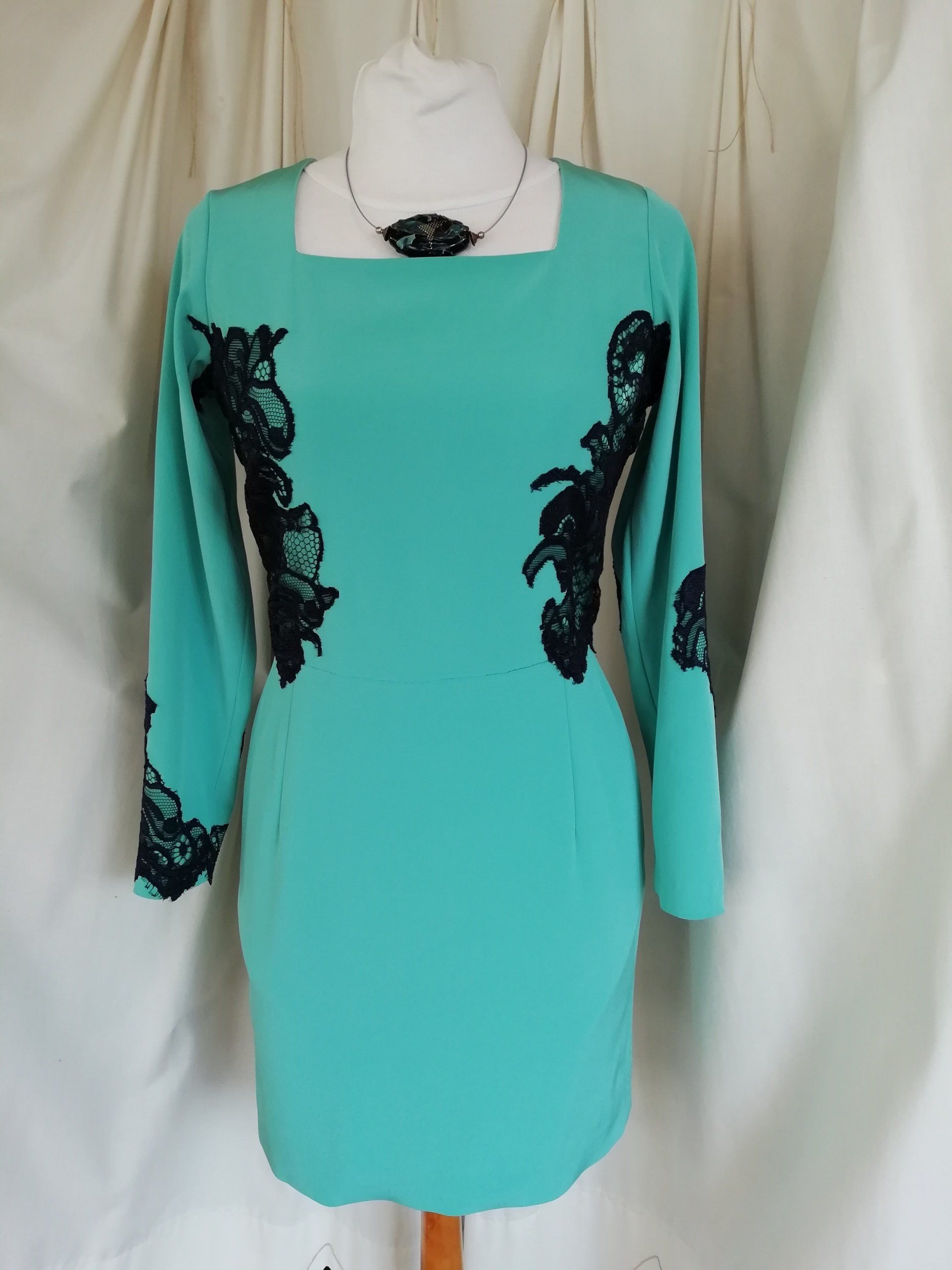 Robe de soirée turquoise
