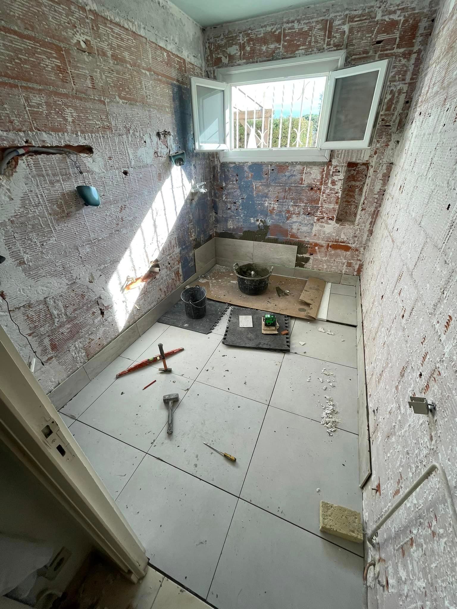 Chantier de salle de bains