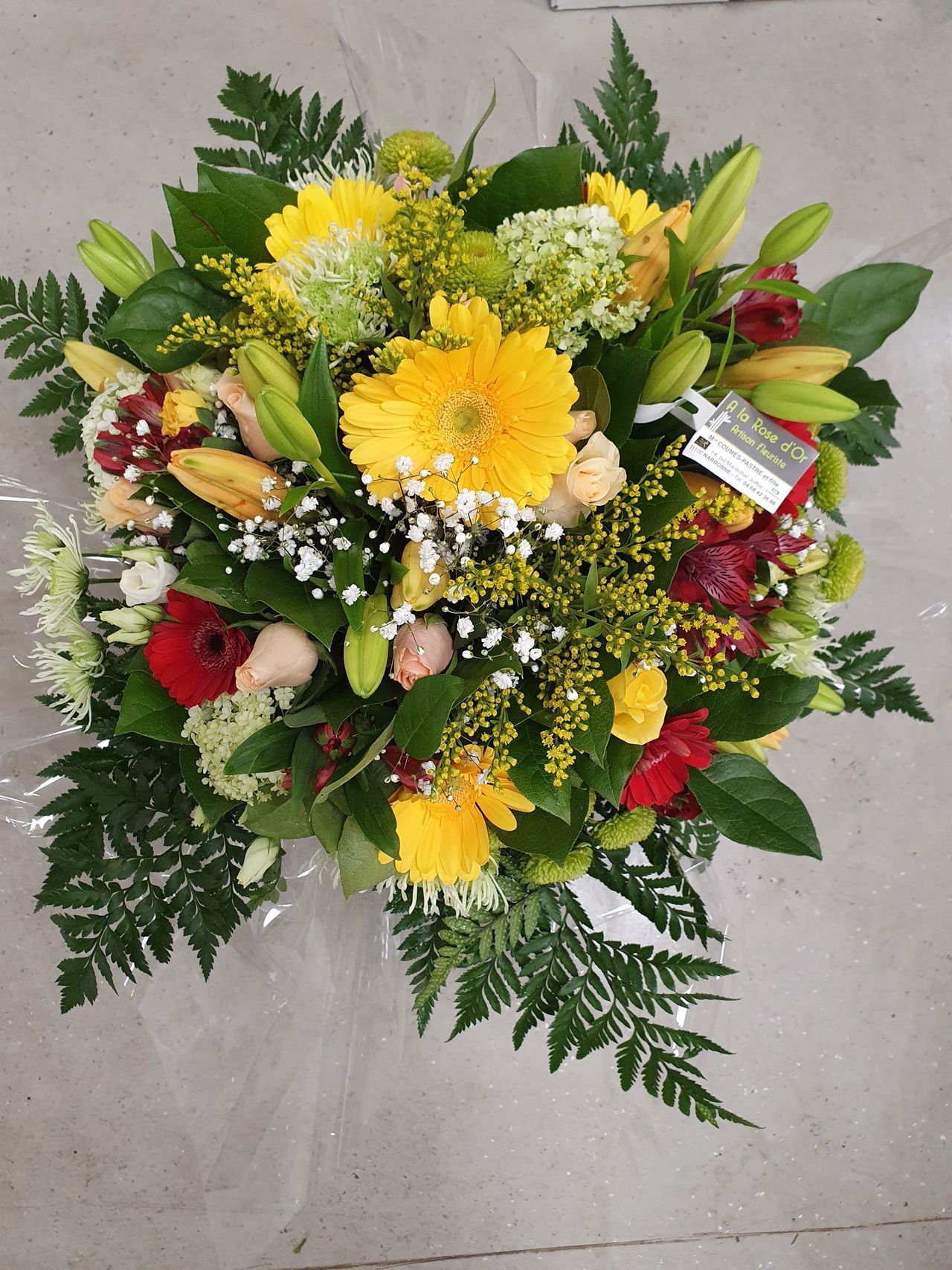 Bouquet de fleurs jaunes