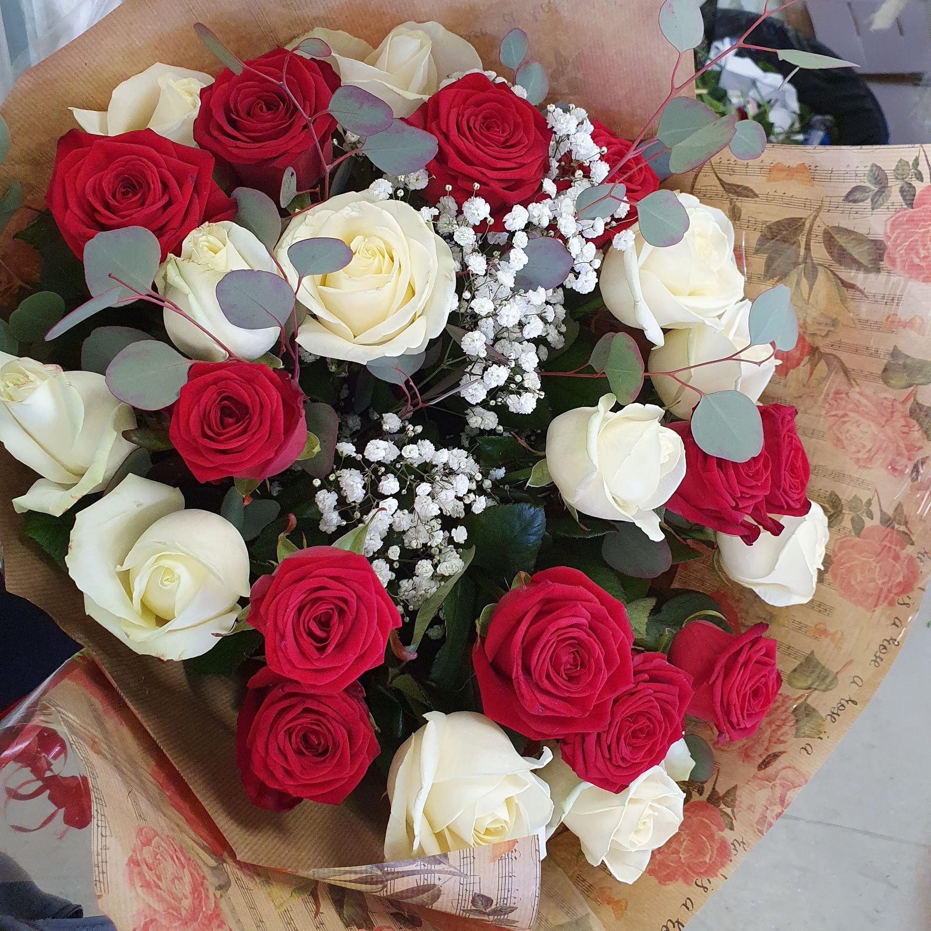 Bouquet de roses pour la Saint-Valentin
