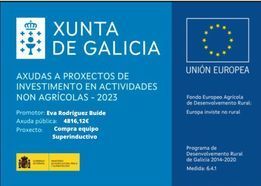 Un cartel azul que dice xunta de galicia