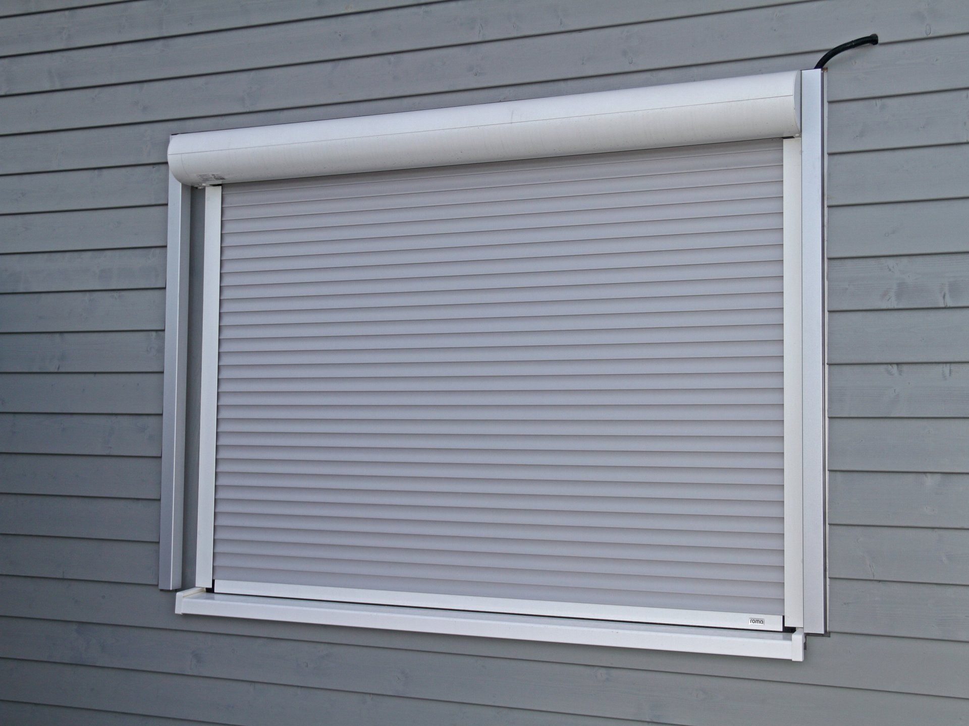 Volet roulant blanc