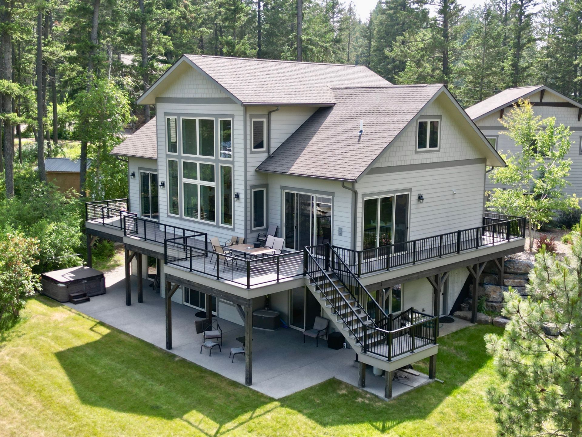 Ashley Lake Waterfront property, Heritage Retreat, great gathering place, Glacier Park, Enjoy Montana Vacation Rentals