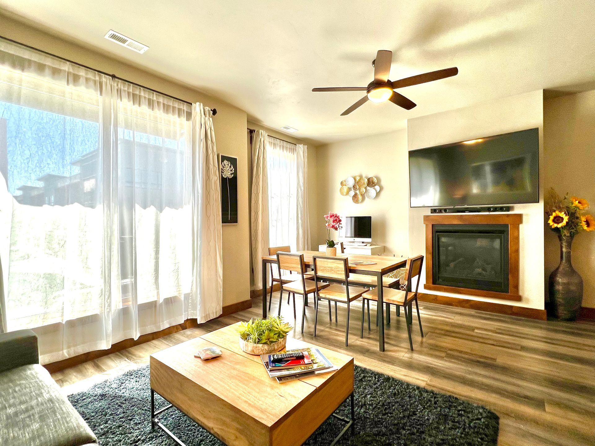 Mural Condo, perfect Glacier Park location in Columbia Falls, Enjoy Montana Vacation Rentals and Property Management