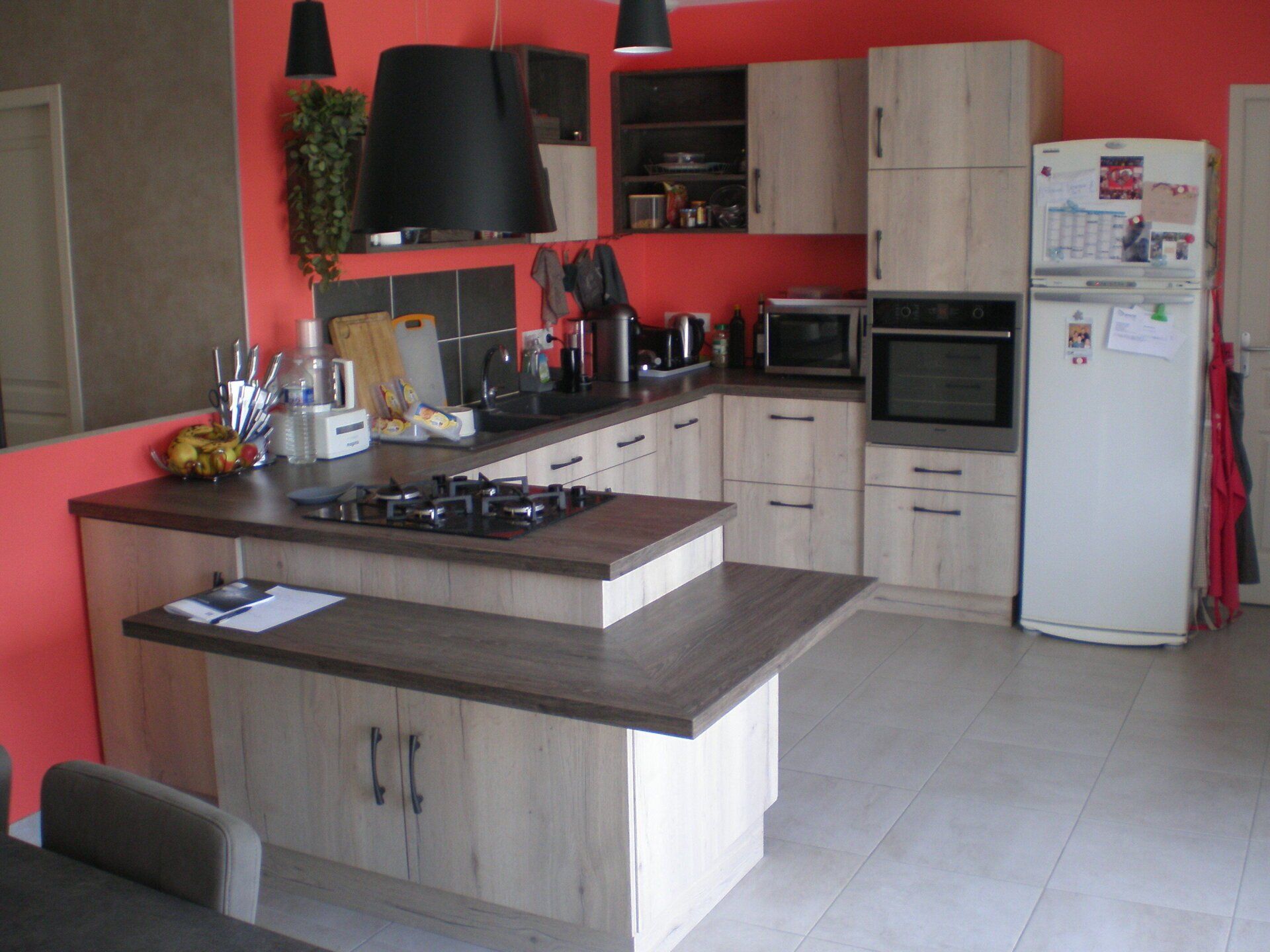 Cuisine sur mesure avec ilôt