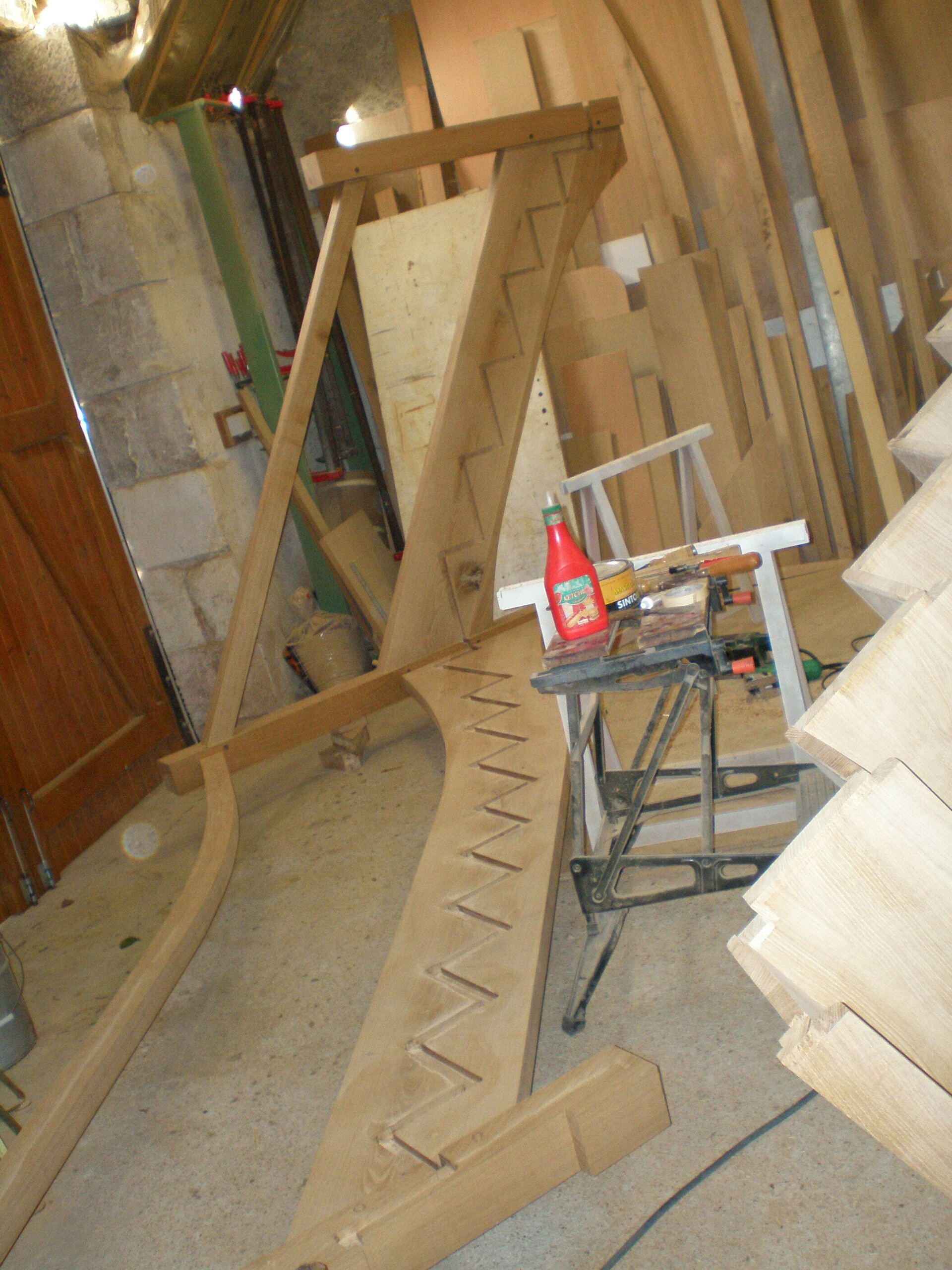 Fabrication d'escalier en bois
