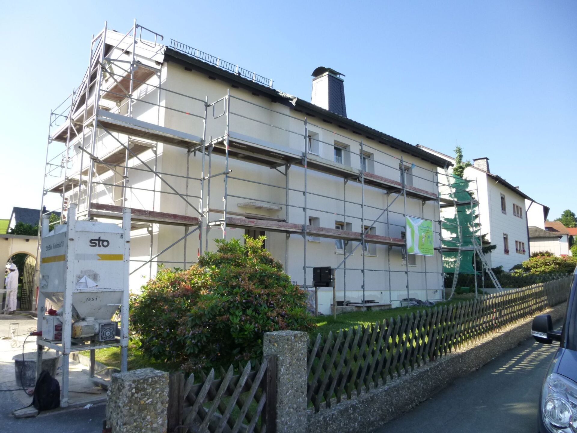 Energetische Sanierung von einem Mehrfamilienhaus