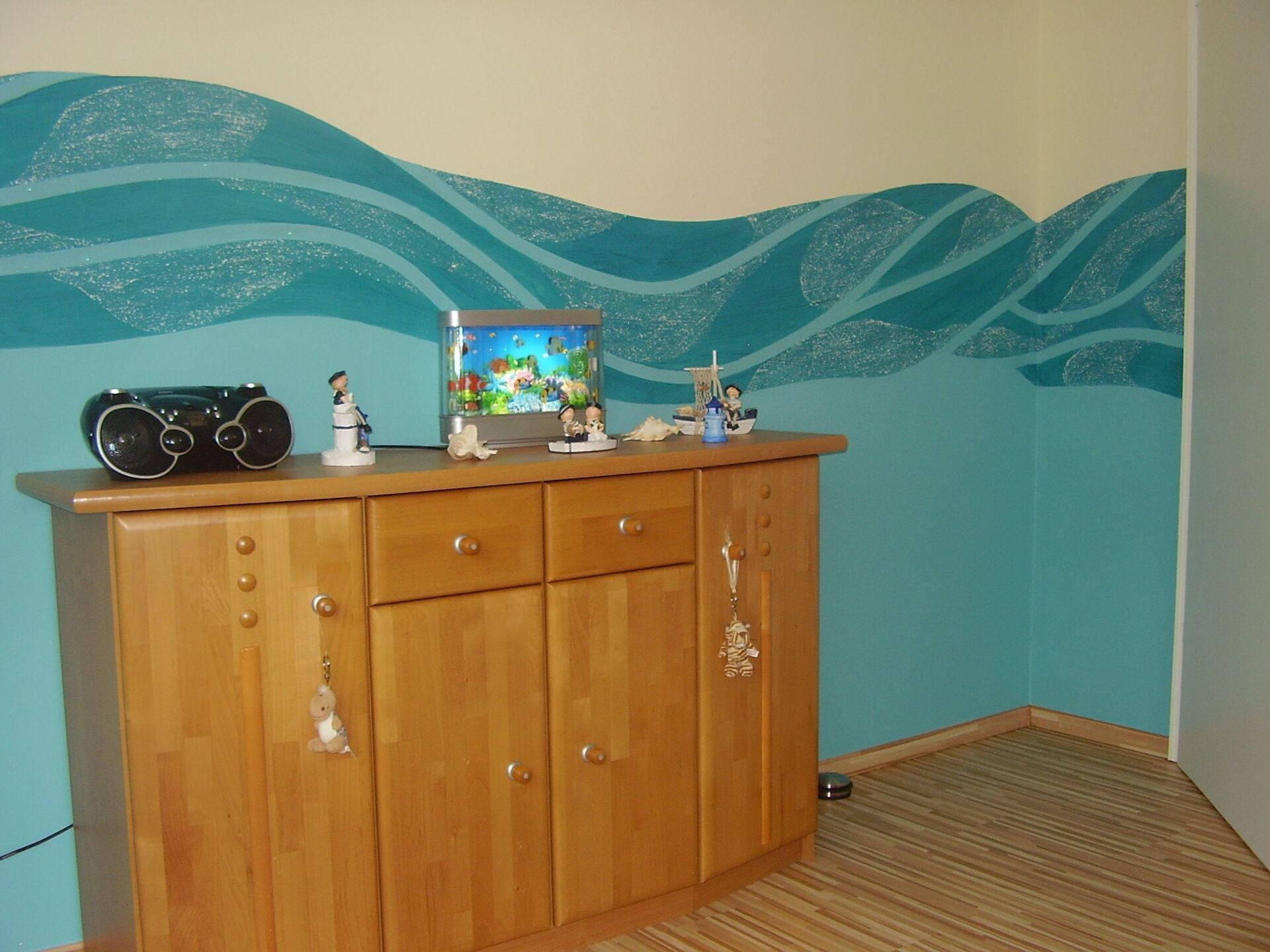 Innenraumdesign mit Wellen