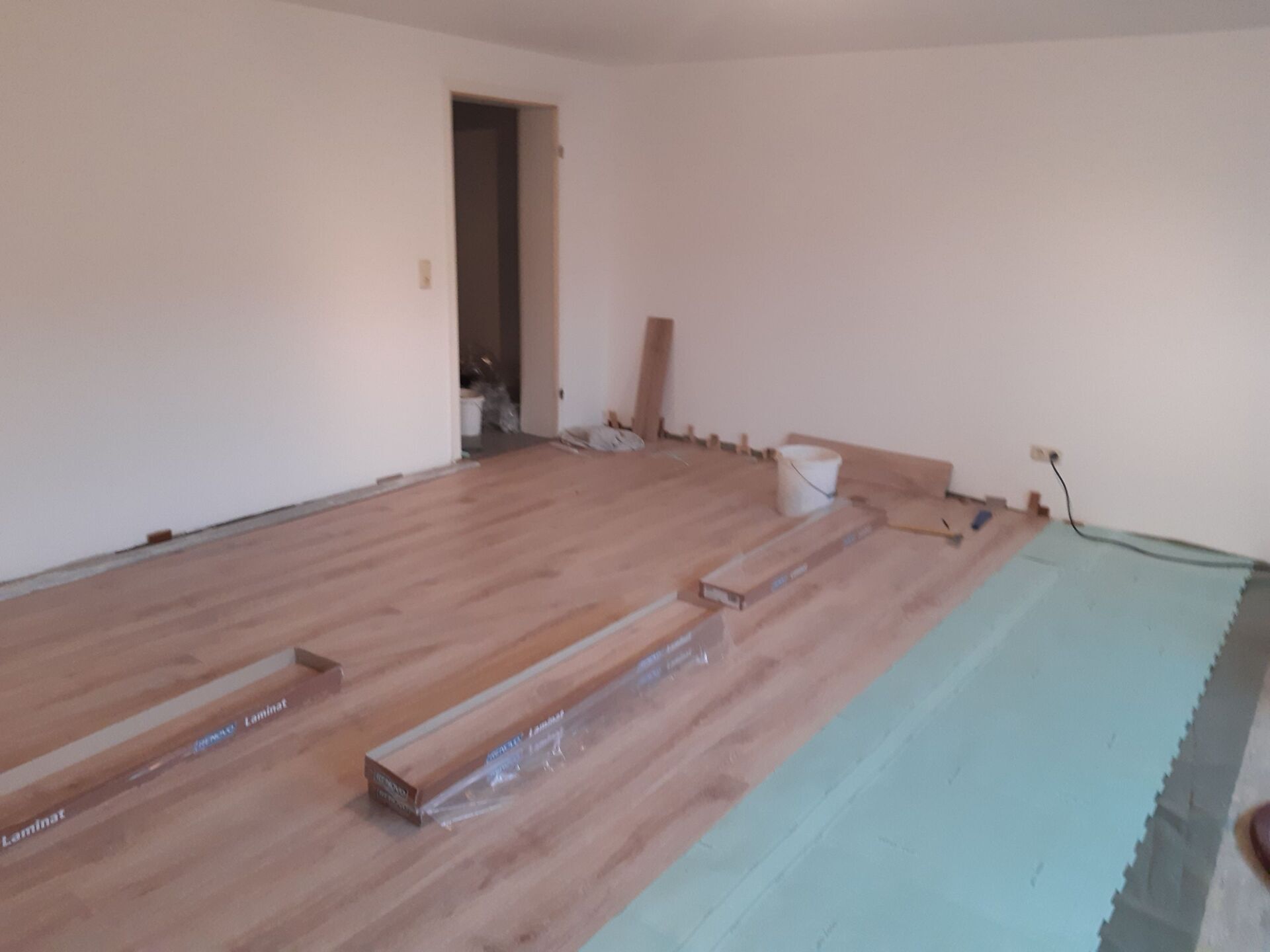 Vorbereitung Laminatverlegung