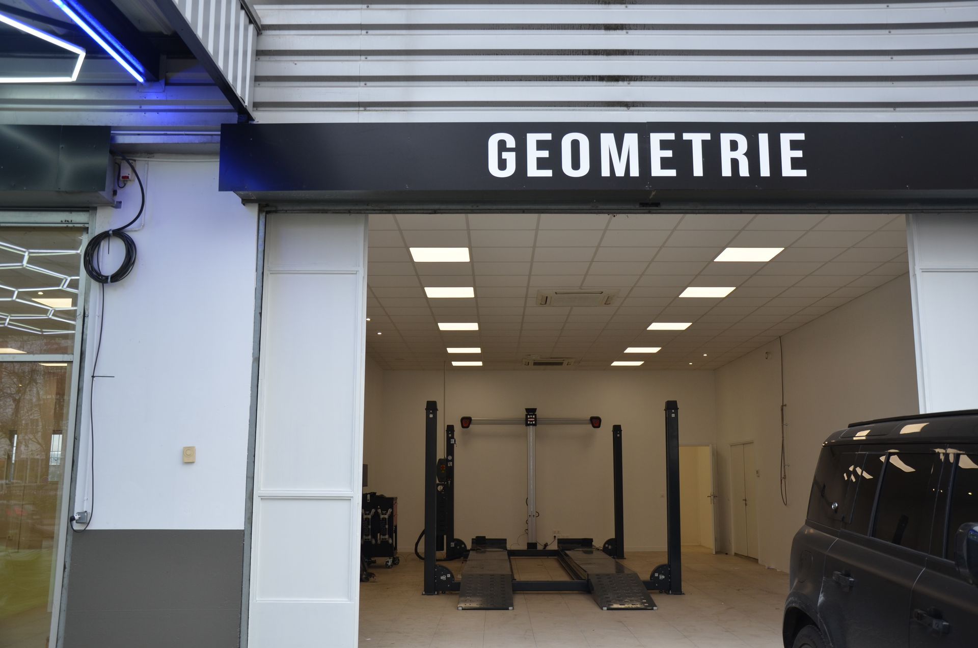 Banc de géométrie de l'atelier