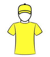 Casquette et tee-shirt jaune