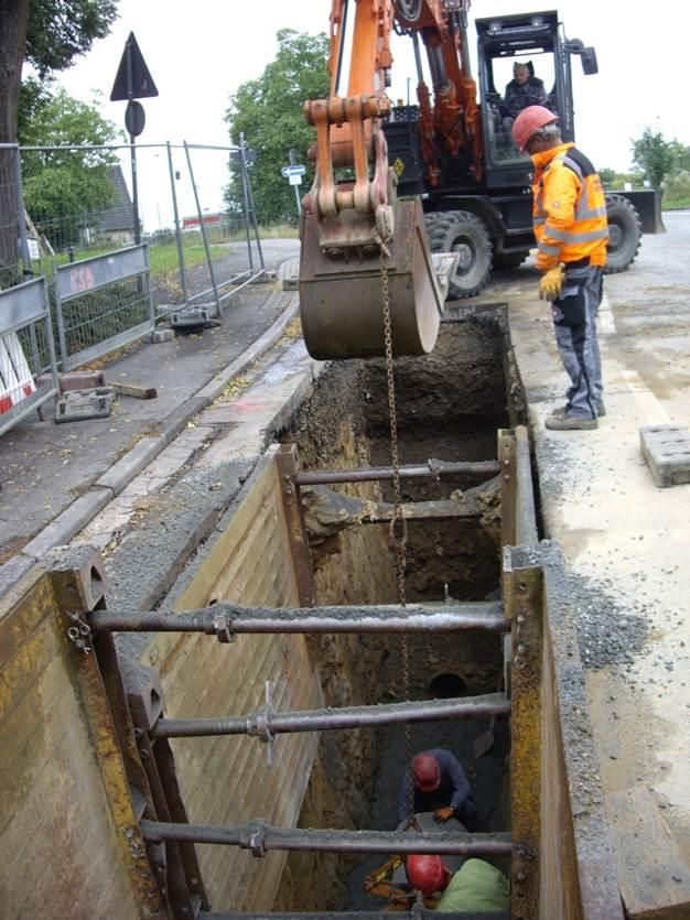 Kanalarbeiten in der Nümbrechter Str. im Jahr 2016