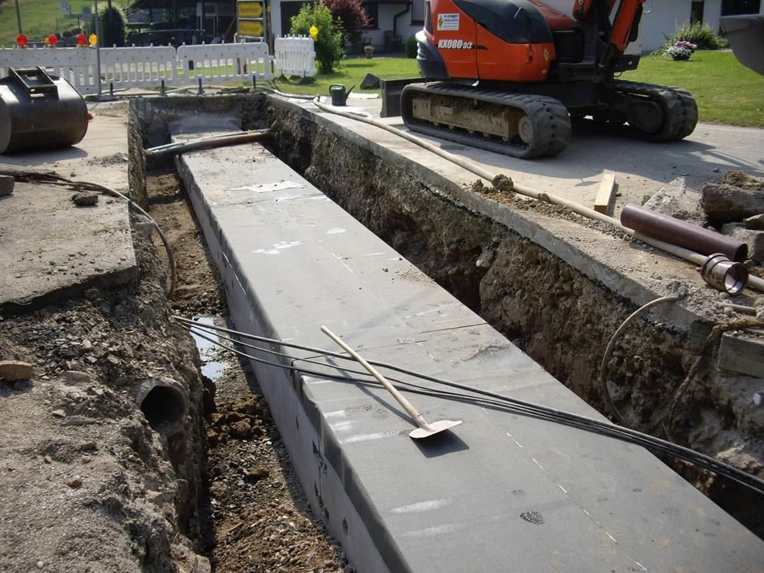 Erneuerung des Bachdurchlasses in Geilenkausen im Jahr 2015