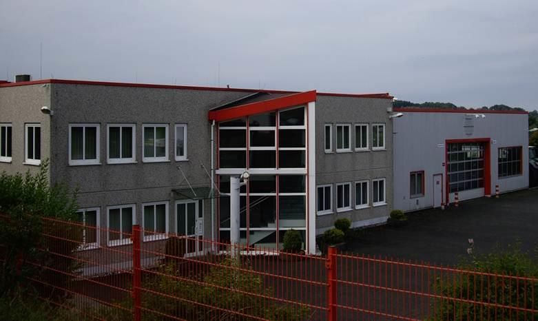 Hallenbau der Firma Lützenkirchen Coca-Cola Vertrieb im Jahr 1992. Heute ist dort die Firma Hemmersbach