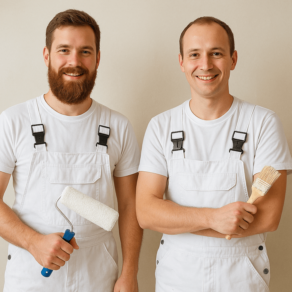 Maler bei der Arbeit.