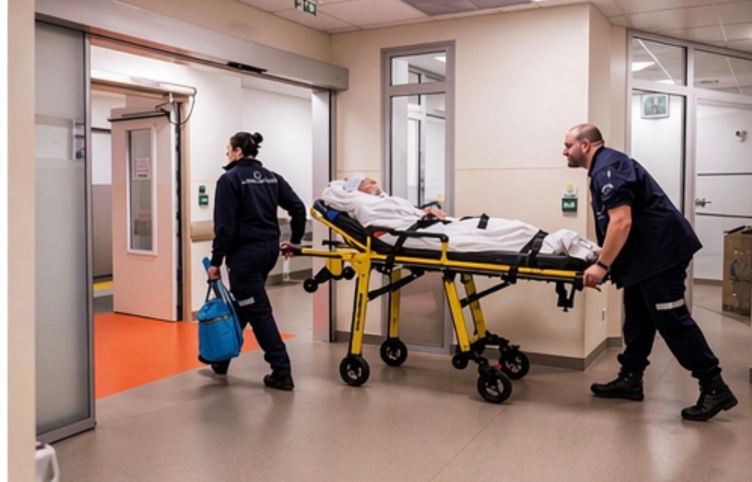 Un brancard dans un hôpital