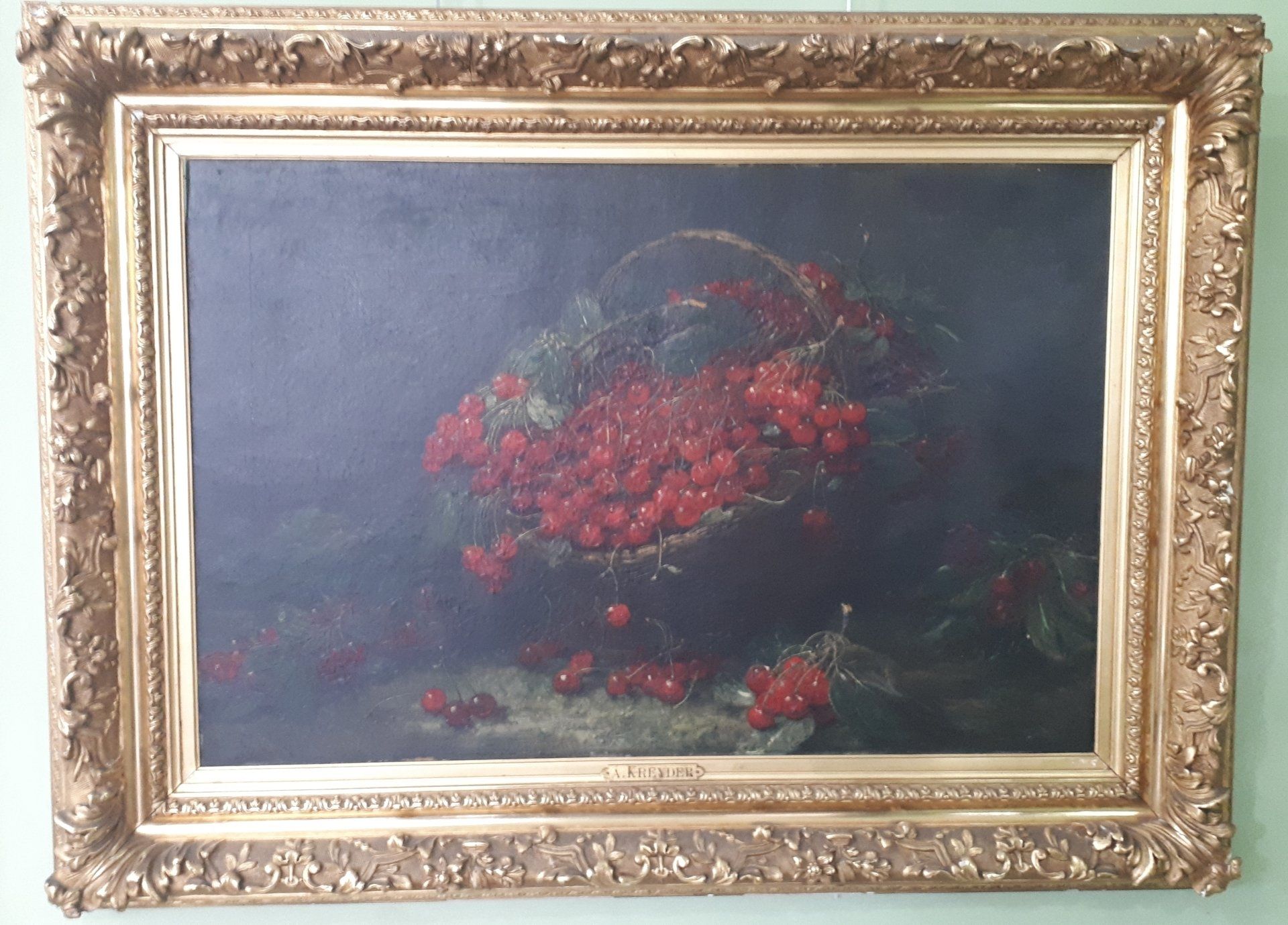 Tableaux avec des groseilles représentées