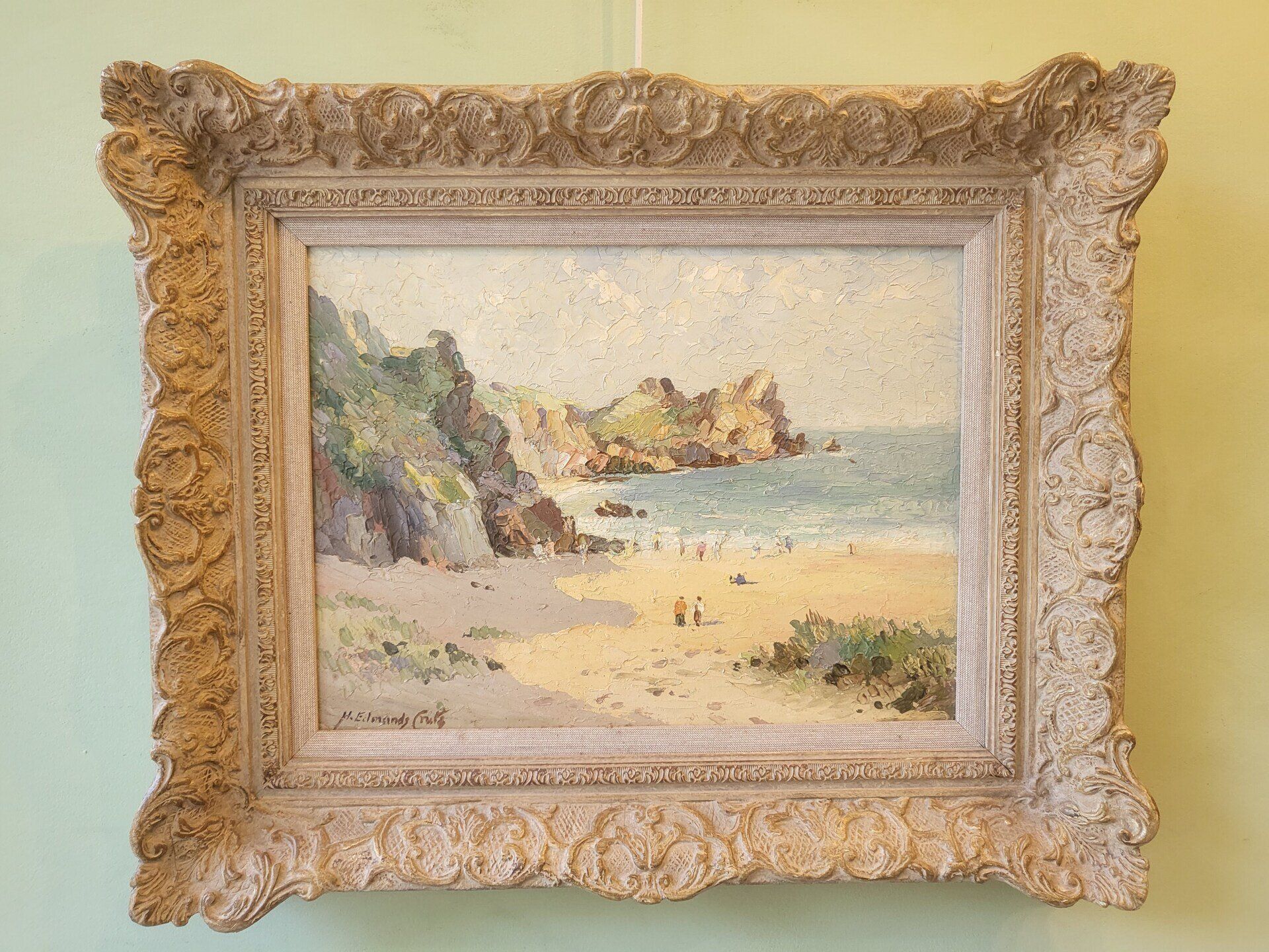 Tableau avec un cadre en bois