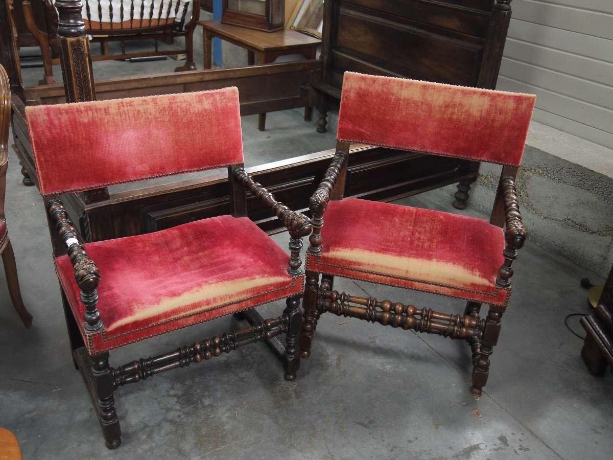 fauteuils Louis XIII