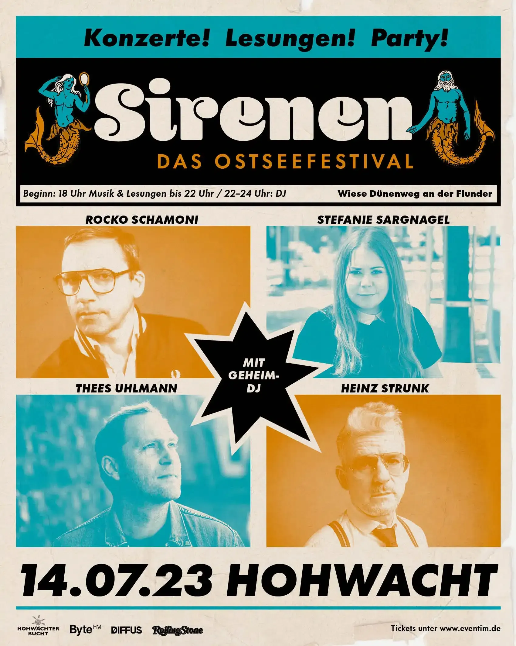 Ein Poster, welches für das Ostseefestival wirbt