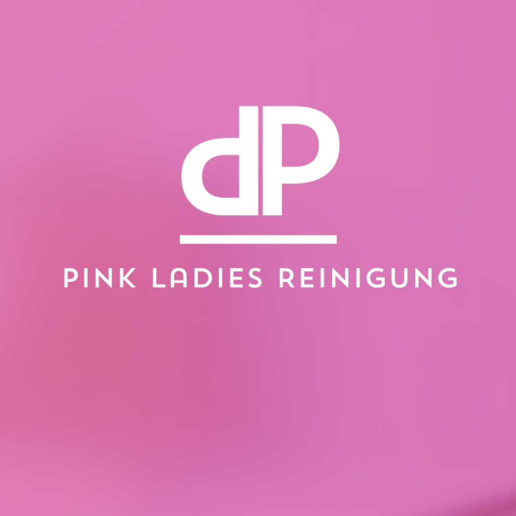 Pink ladies reinigung logo on a pink background