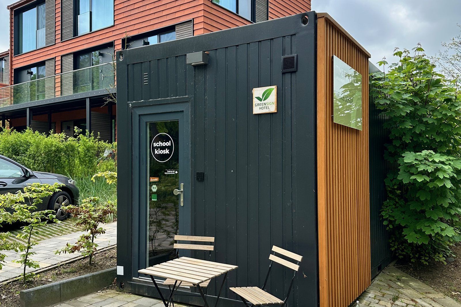 Der School Kiosk im Ferienquartier De ole School in Hohwacht an der Ostsee – rund um die Uhr geöffne