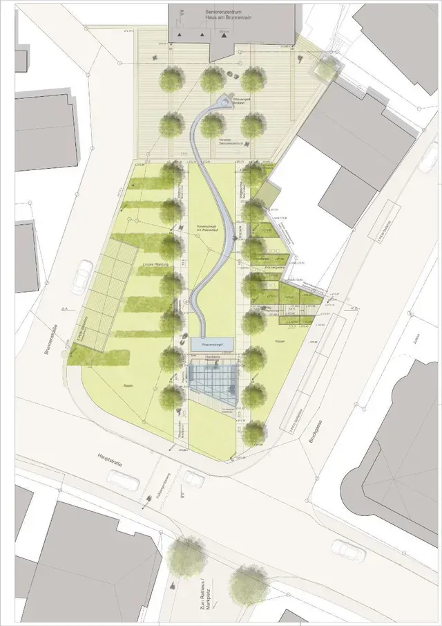 Eine Karte vom Grüner Anger Plüderhausen