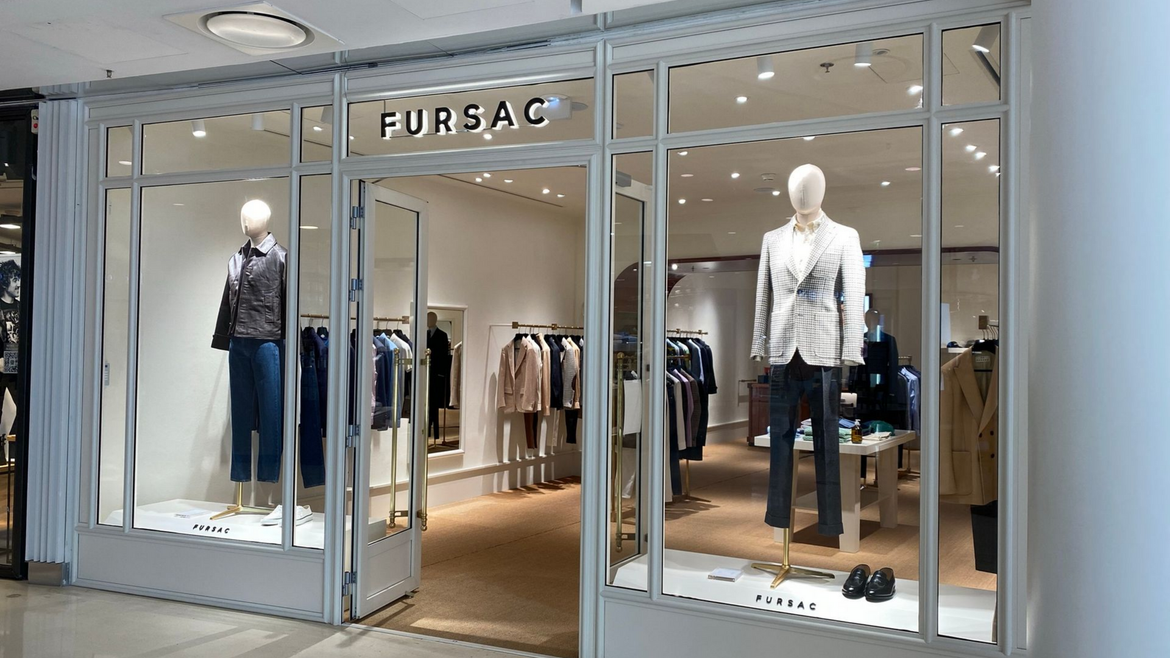Façade de magasin en alu, FURSAC.