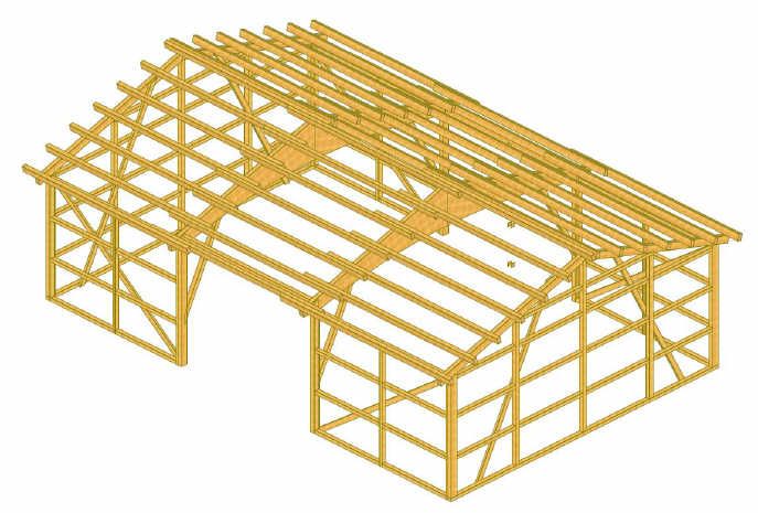 Halle, die von der Bescherer GmbH gebaut wurde