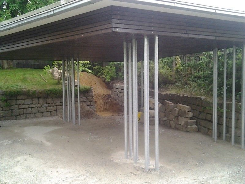Doppelcarport, das von der Bescherer GmbH gebaut wurde