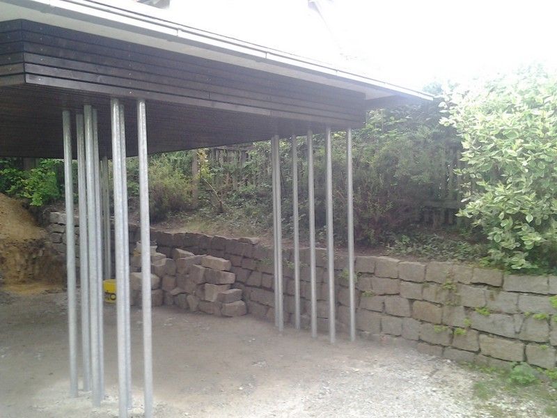 Doppelcarport, das von der Bescherer GmbH gebaut wurde