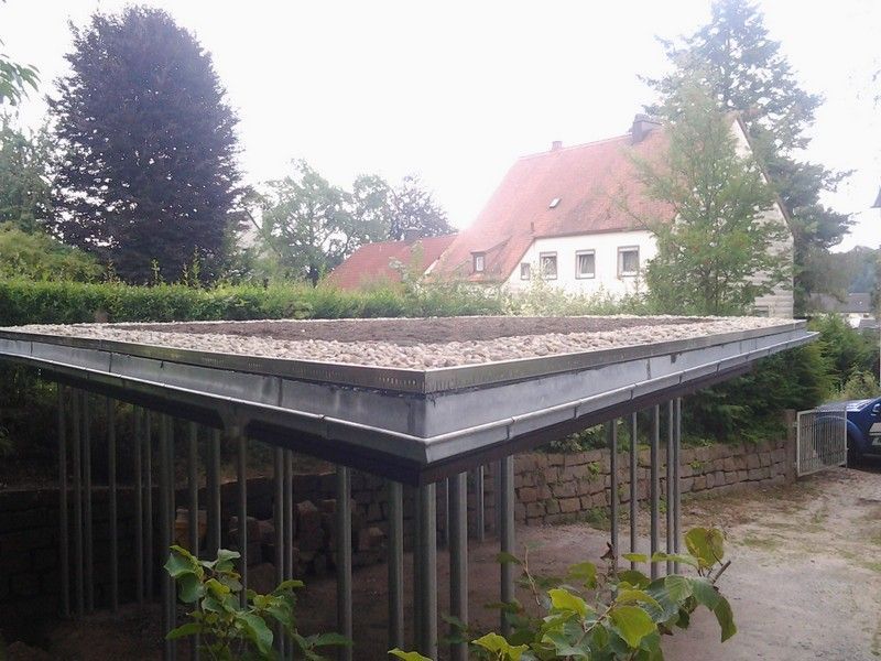 Doppelcarport, das von der Bescherer GmbH gebaut wurde