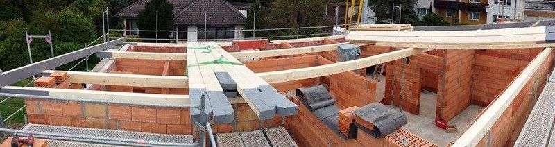 Wohnhausdachstuhl, der von der Bescherer GmbH gebaut wurde