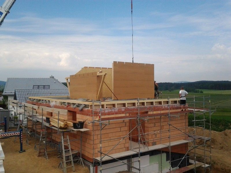 Wohnhausdachstuhl, der von der Bescherer GmbH gebaut wurde