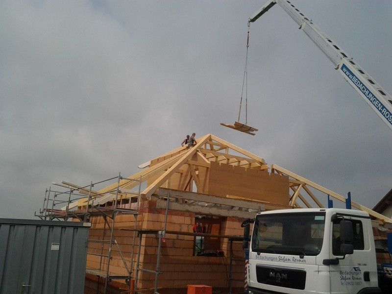 Wohnhausdachstuhl, der von der Bescherer GmbH gebaut wurde