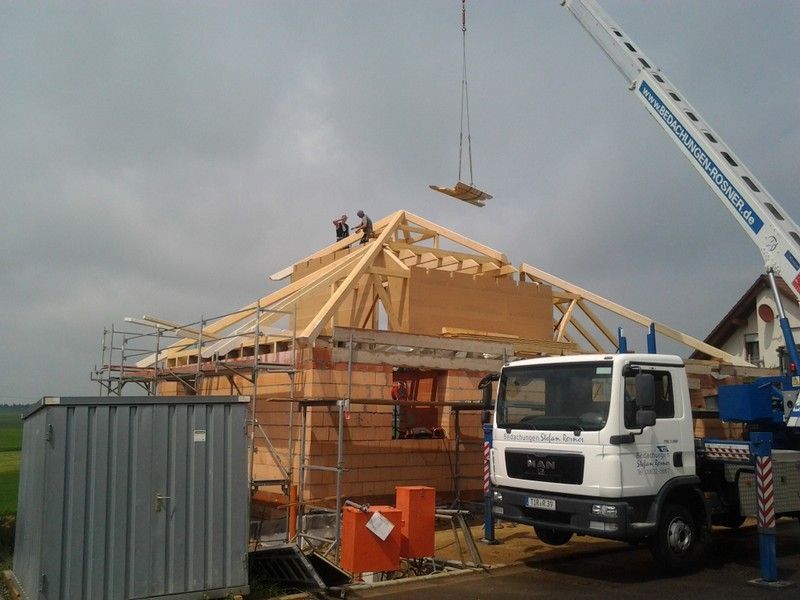 Wohnhausdachstuhl, der von der Bescherer GmbH gebaut wurde