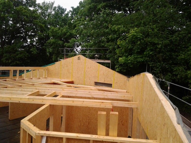 Wohnhausdachstuhl, der von der Bescherer GmbH gebaut wurde