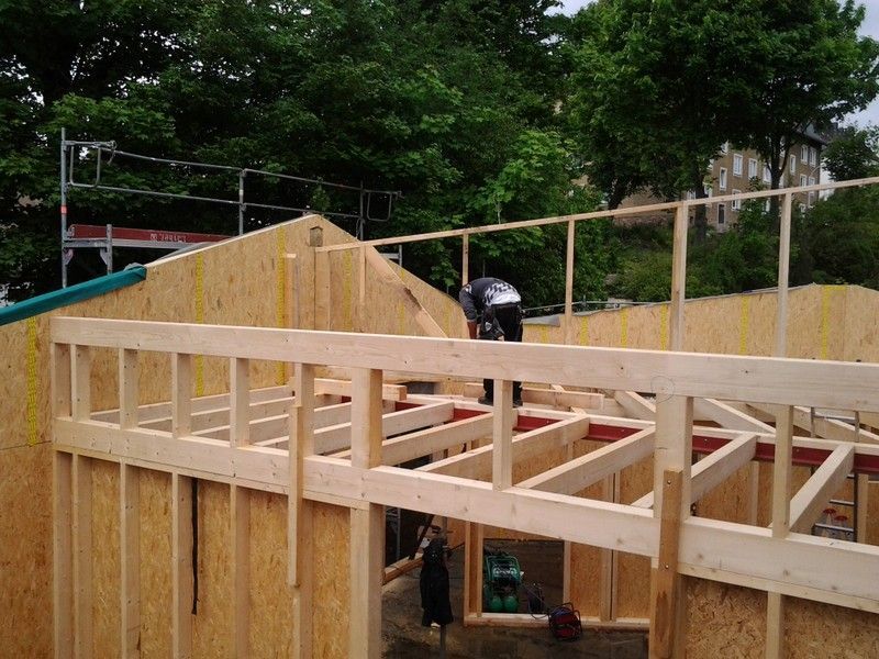 Wohnhausdachstuhl, der von der Bescherer GmbH gebaut wurde