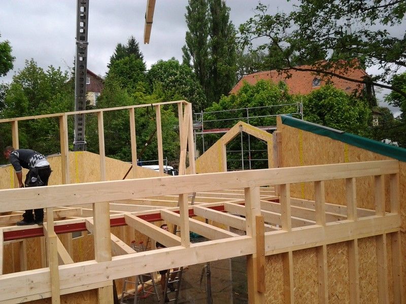 Wohnhausdachstuhl, der von der Bescherer GmbH gebaut wurde