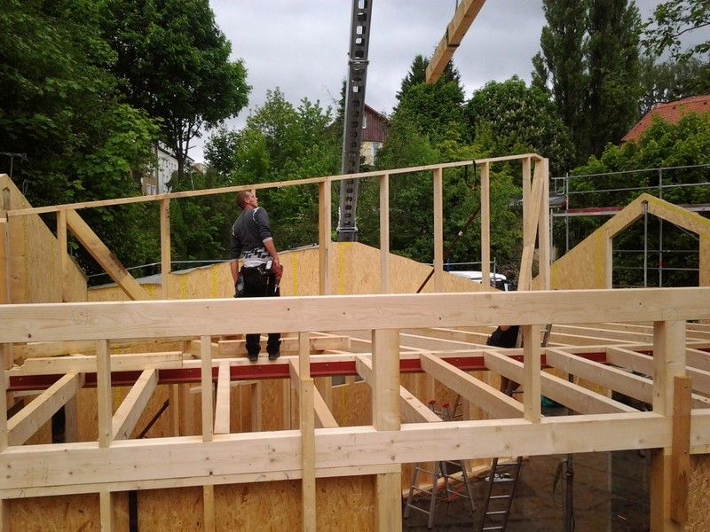 Wohnhausdachstuhl, der von der Bescherer GmbH gebaut wurde