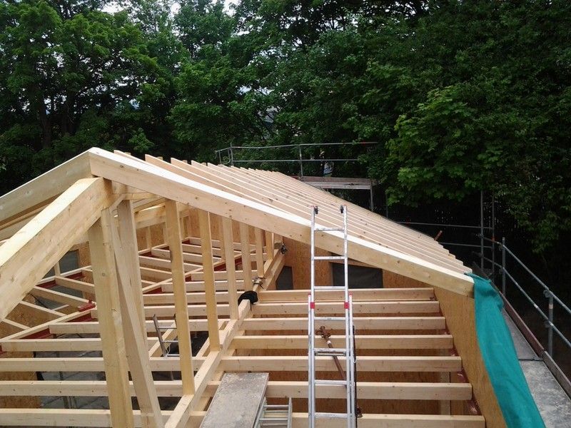 Wohnhausdachstuhl, der von der Bescherer GmbH gebaut wurde