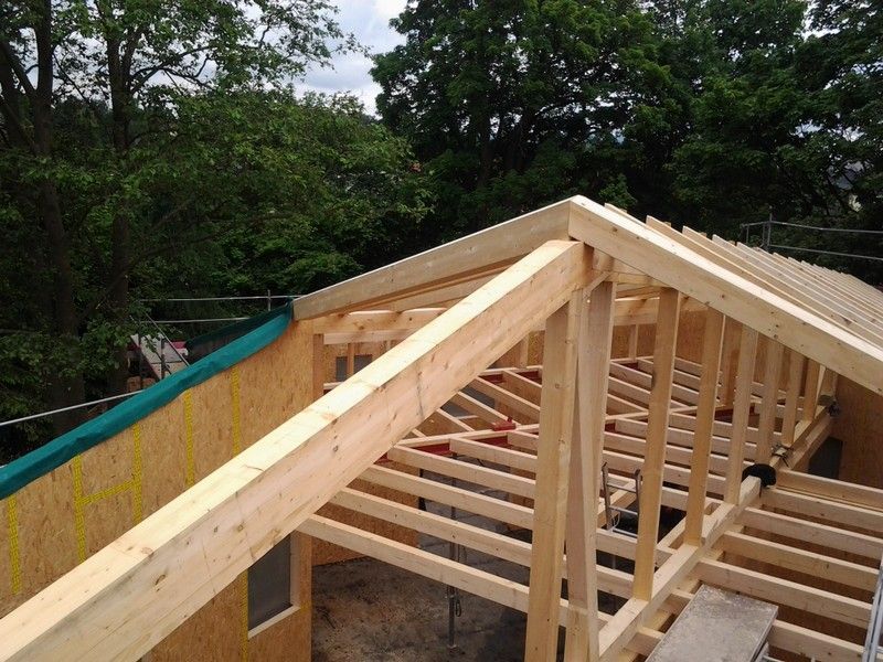 Wohnhausdachstuhl, der von der Bescherer GmbH gebaut wurde